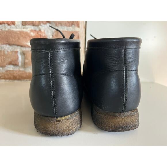 Clark’s‎ Wallace Desert Chukka Boots Black Leather Men’s Size 11.5M - Picture 4 of 9